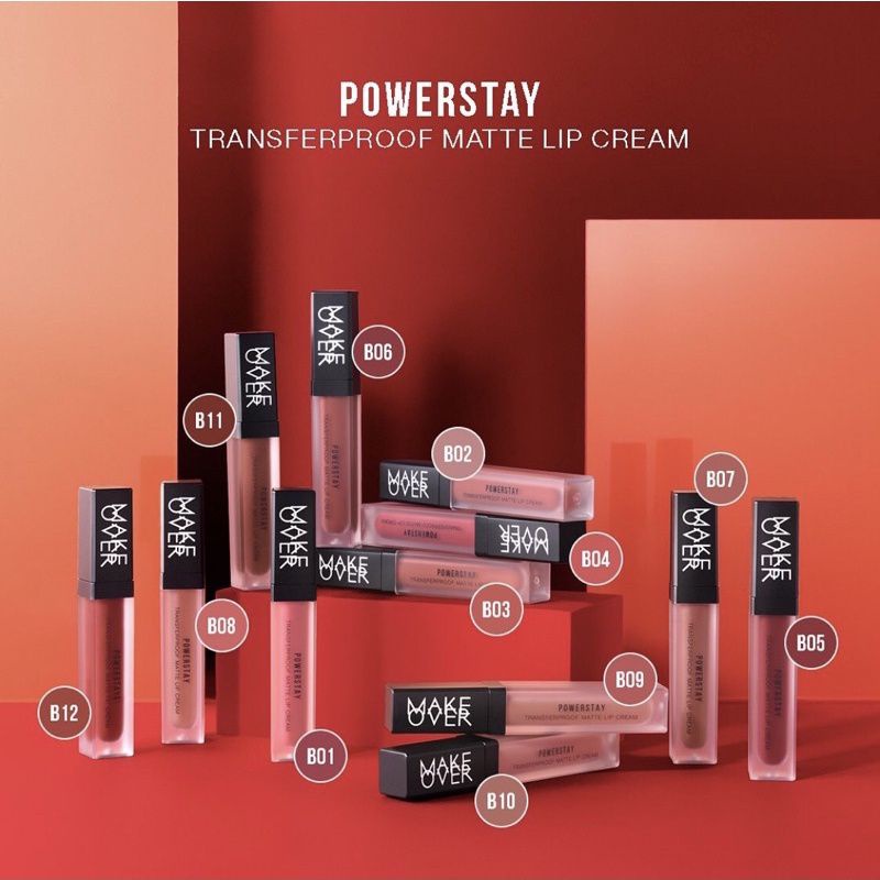 MAKE OVER Powerstay Transferproof Matte Lip Cream