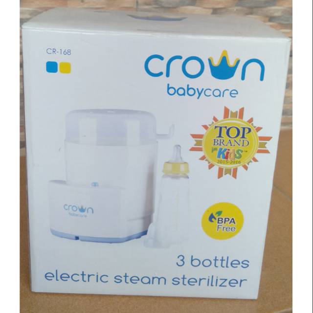 Crown Electric stream sterilizier (pembersih botol susu bayi)
