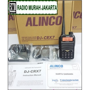 JUAL HT ALINCO DJ CRX7 DUALBAND - HT ALINCO DJ CRX7 VHF / UHF ORIGINAL