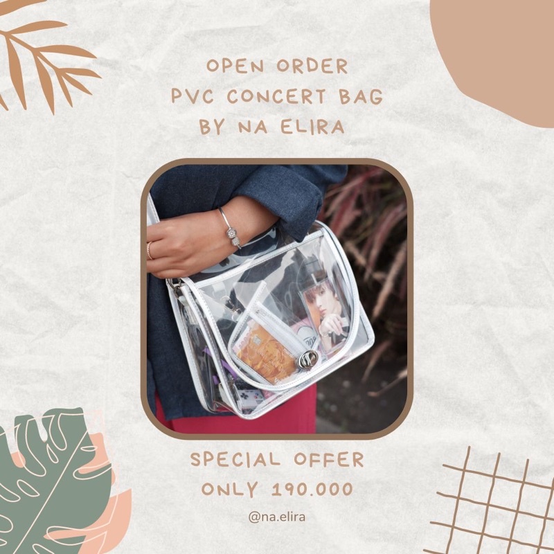 PVC CONCERT BAG BY NA.ELIRA