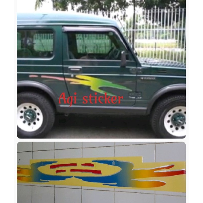 Sticker list body stiker Jeep Katana GX & DX / List body stiker Katana Jeep GX & DX