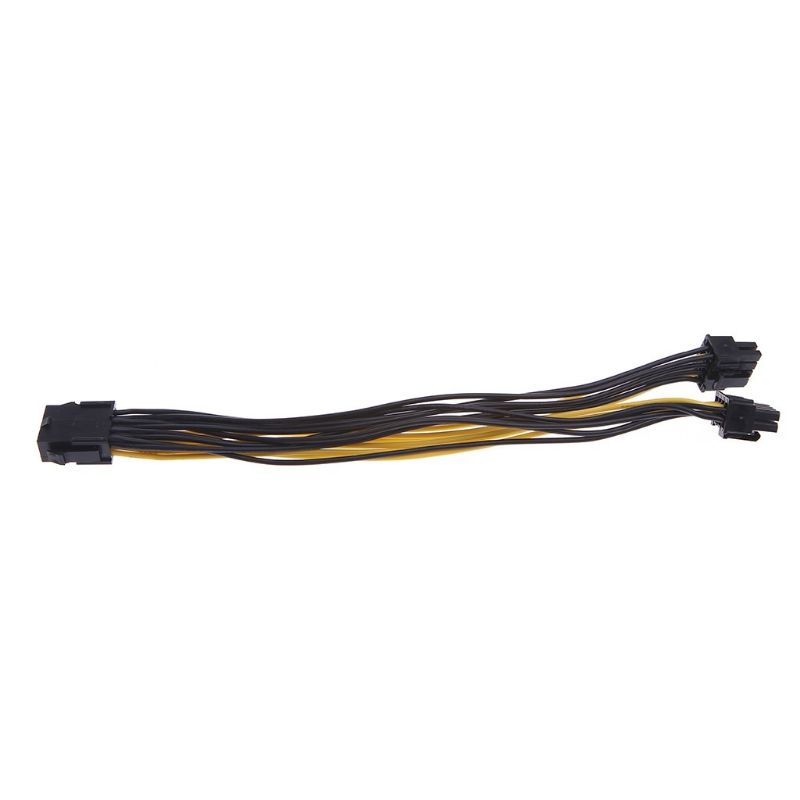 kabel Splitter Power PCIE 8 Pin Female Ke Dual 6+2 Pin Male VGA