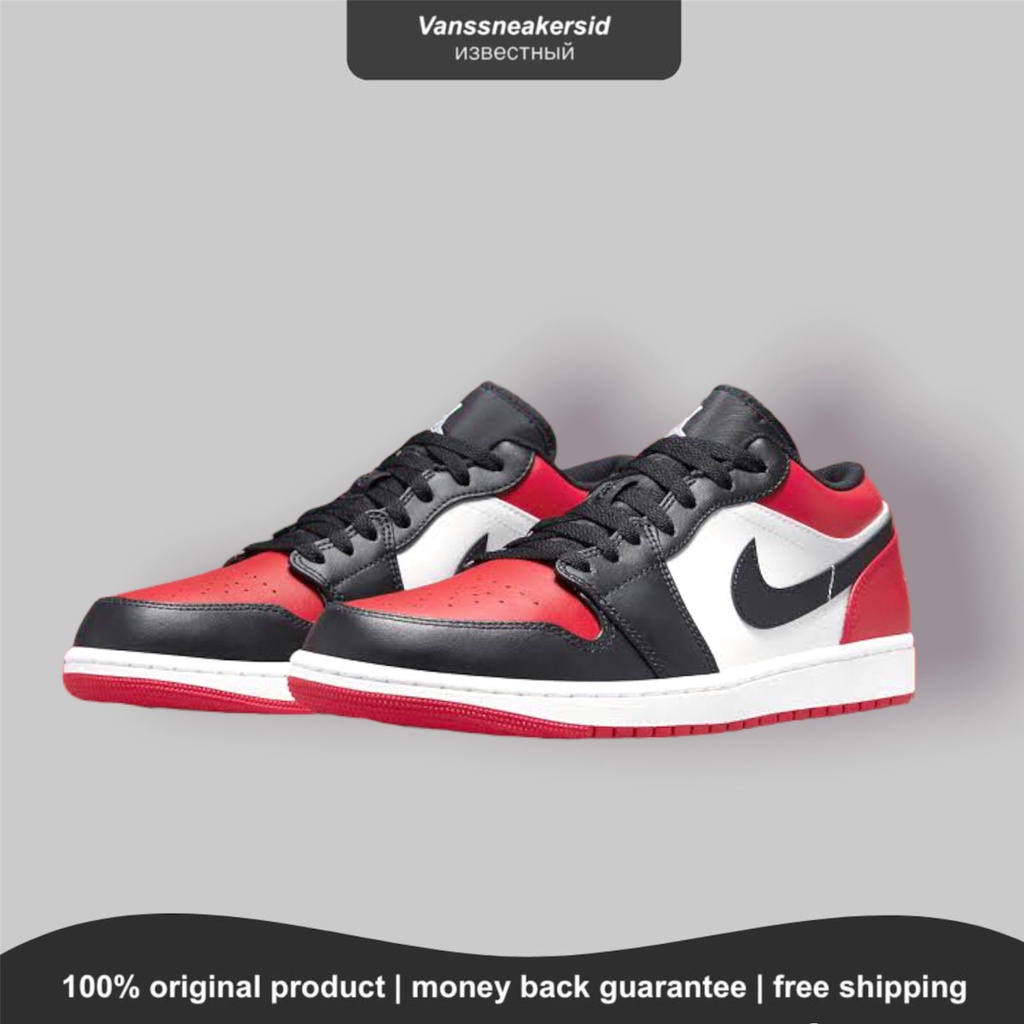 NIKE AIR JORDAN 1 LOW BRED TOE ORIGINAL