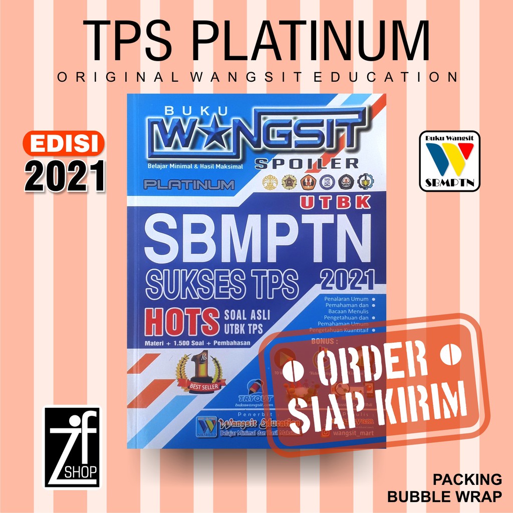 Buku Wangsit 2021 / Buku SBMPTN 2021 / TPS PLATINUM ...