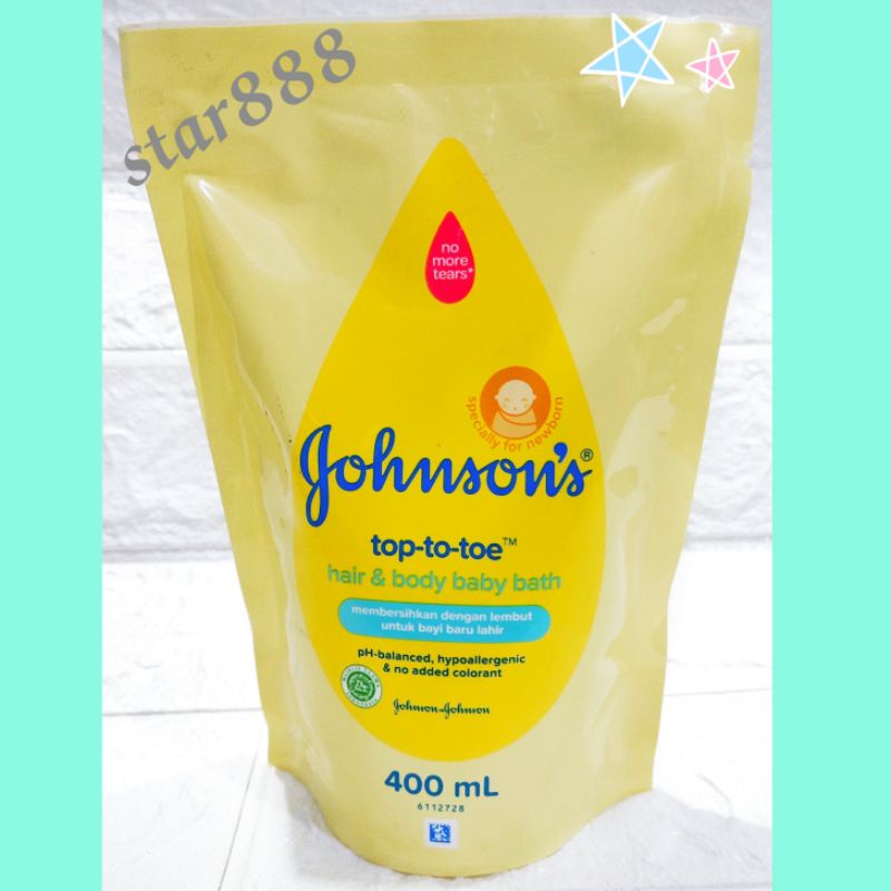 Johnson's johnsons Baby Top To Toe (top-to-toe) Hair &amp; Body Baby Wash Refill 400ml 400 ml