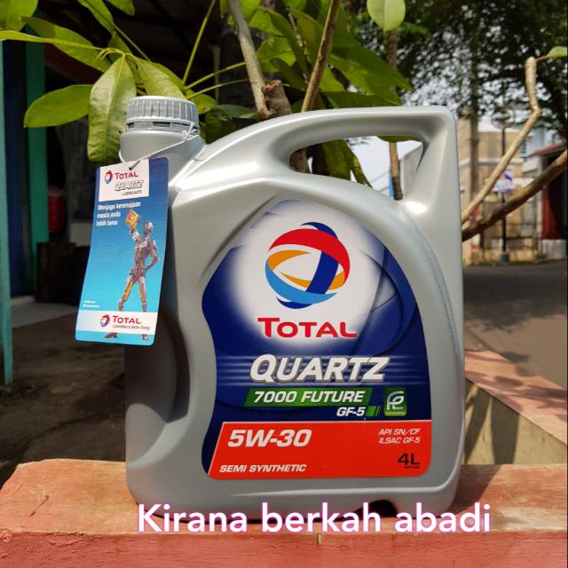 Total Quartz 7000 future 5w30 SP GF6 KEMASAN GALON  4 LITER