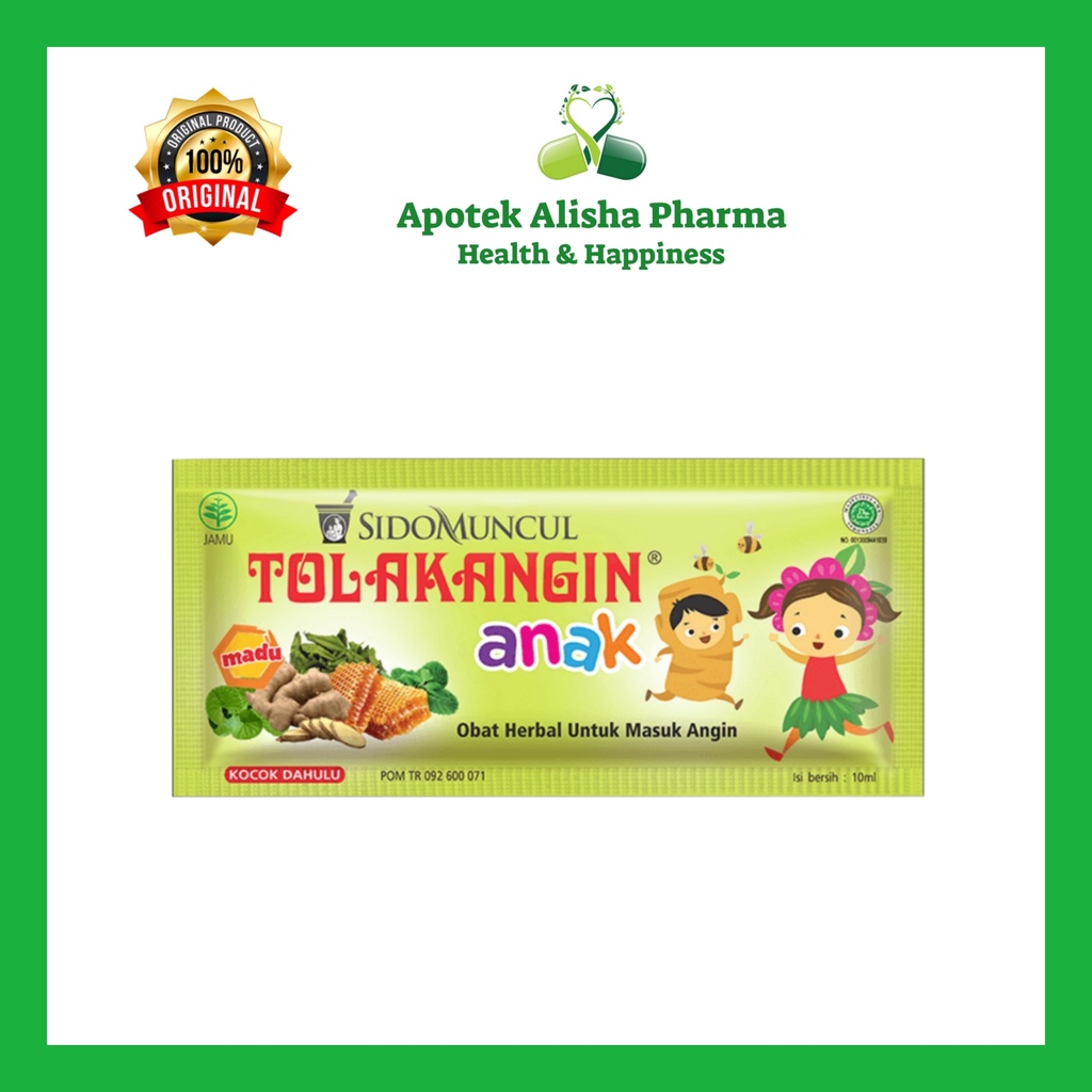 TolakAngin Anak SidoMuncul Sachet (Box 12sachet) - Tolak Angin Anak Sido Muncul Sachet Meredakan Masuk Angin Anak