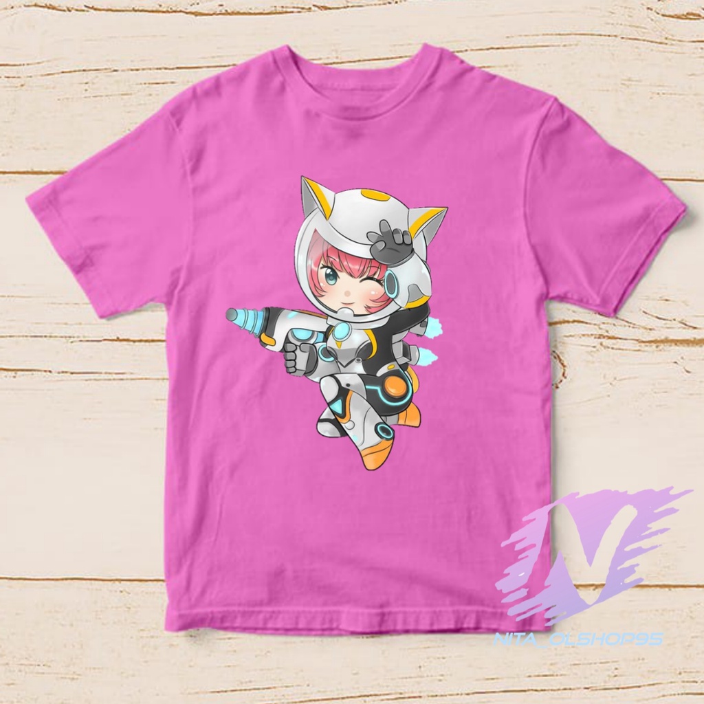 kaos anak mobile legends hero kimmy