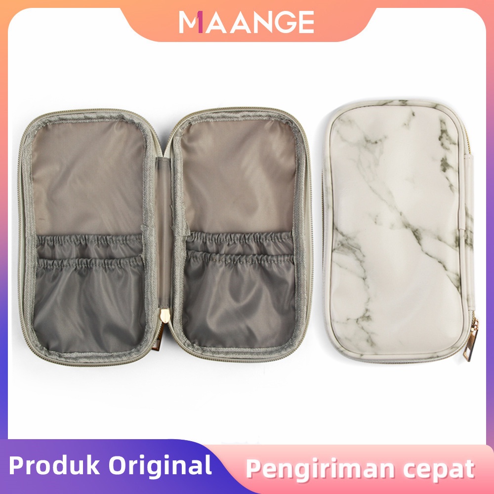 MAANGE 1Pcs Pouch Brush Brush Bag Marble Make Up Pouch 0111