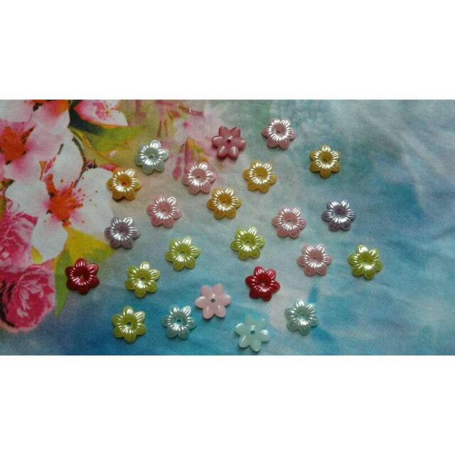 Mutiara Belah / Mutbel Kelopak 14mm per 50 biji