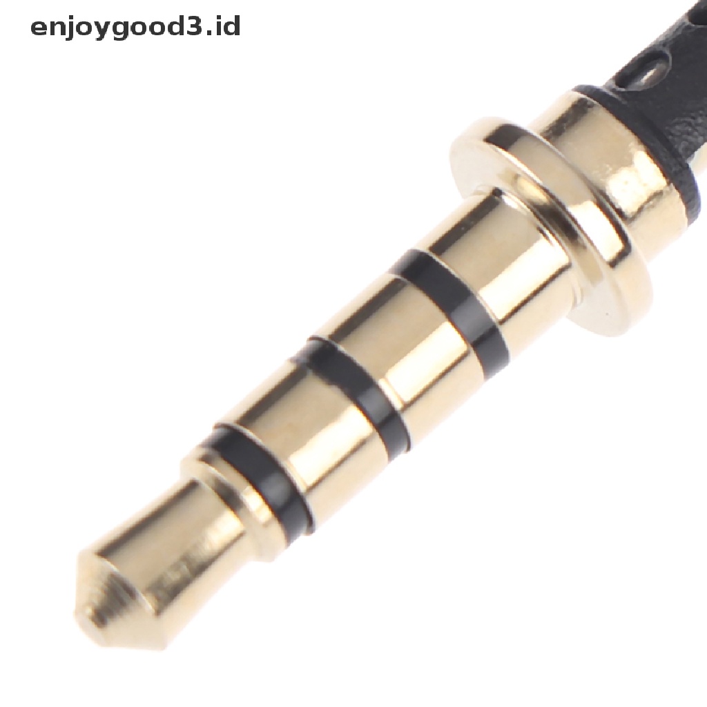 2pcs / Lot Jack Plug 3.5mm 90 Derajat 3 / 4 Pole 3.5 Lapis Emas