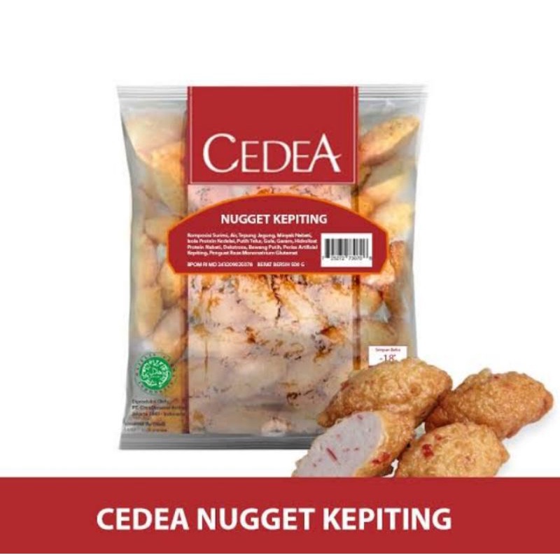 

Cedea Crab Nugget ( Nugget Kepiting ) 500 gr (Frozen Food)