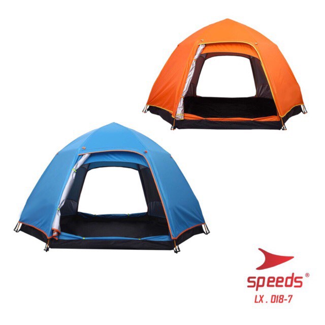 TENDA CAMPING TENDA KEMAH LIPAT PORTABLE PREMIUM SPEEDS 3-4 ORANG SPEEDS LX 018-7