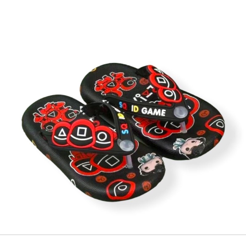 SANDAL JEPIT ANAK LAKI LAKI SANDAL JEPIT ANAK COWOK MOTIF IMPORT TERBARU NYAMAN SANDAL JEPIT ANAK KARET JELLY MOTIF SGUAT GAME