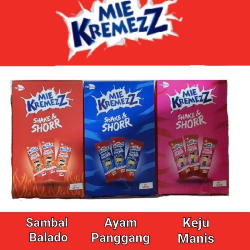 

mie kremezz shorr 1 box isi 20 pcs