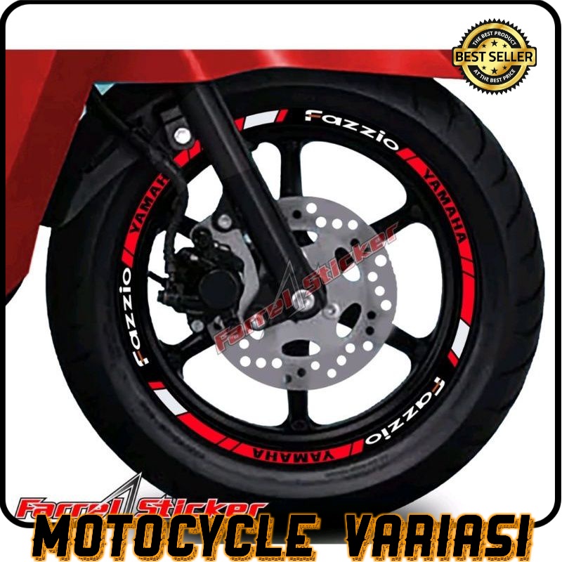 Sticker stiker velg motor yamaha fazzio