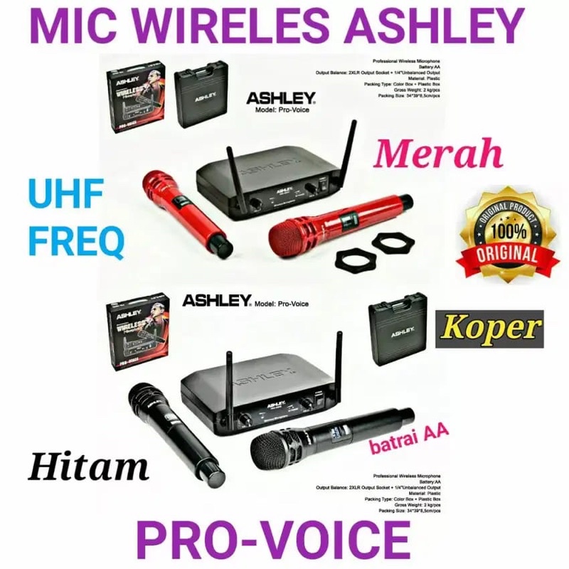 ASHLEY Mic Wireless PRO Voice
