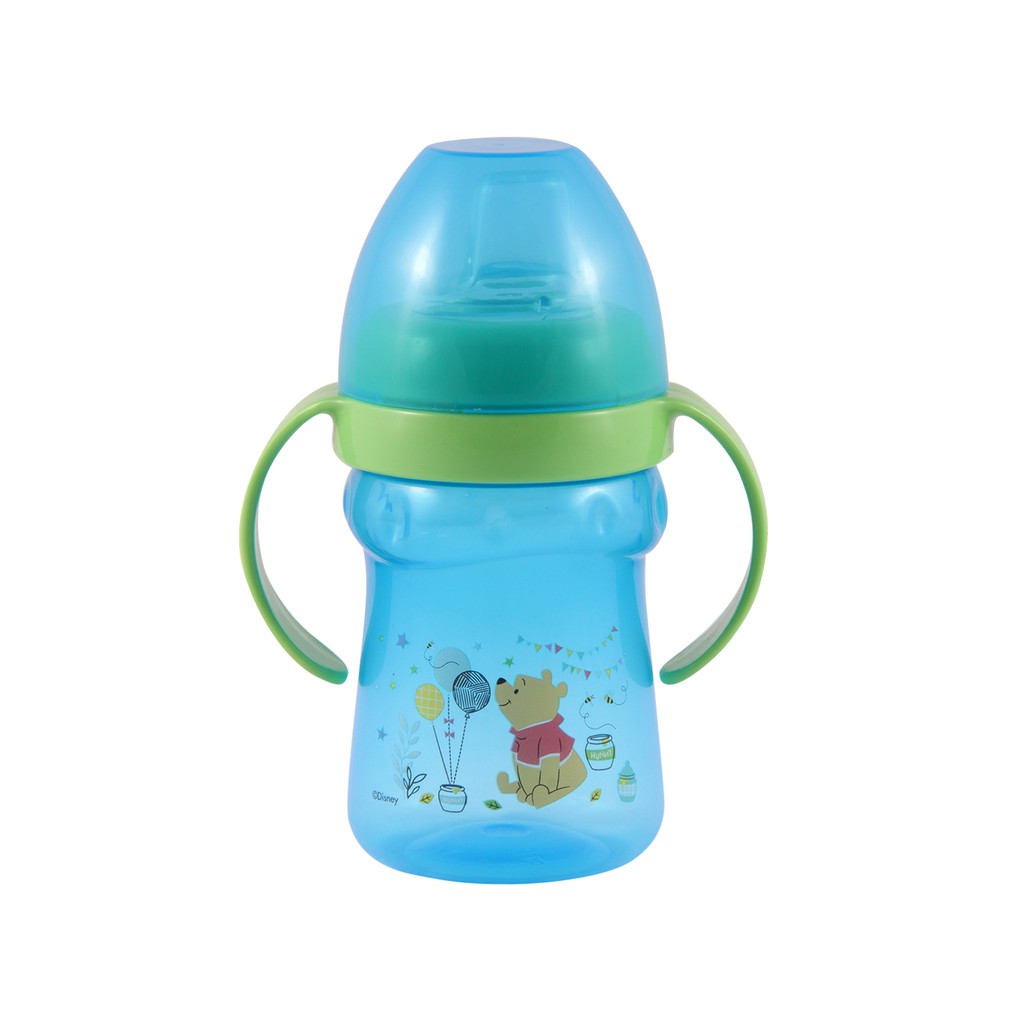 Winnie The Pooh Botol Minum Handle Cup Wiyh Spout - Botol Susu ( 07-072 )