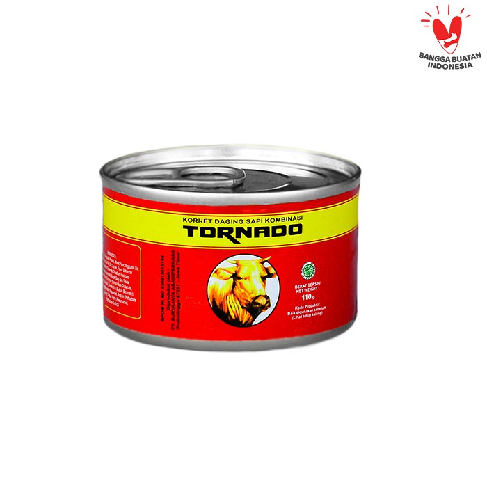 TORNADO Kornet Daging Sapi / Corned Beef Silinder 110g