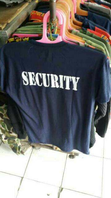 Kaos Security Oblong Kaos Satpam Kaos Security Sablon