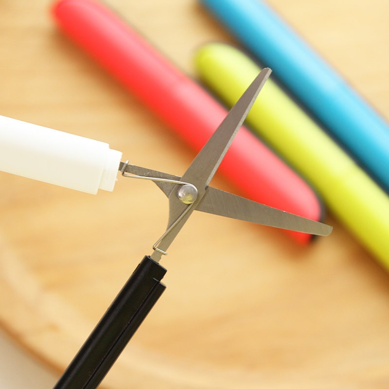 

Gunting Lipat Safety Scissors Portable Mini Stationery Office Stainless Stee