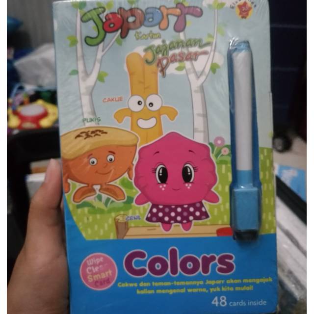 

Wipe clean card japar Colors