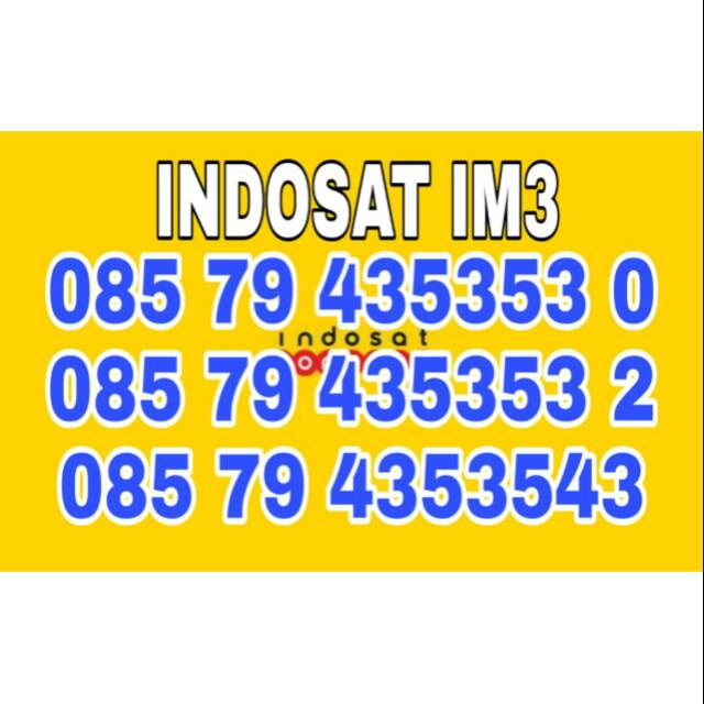 Kartu perdana indosat Im3 Sp indosat No Cantik indosat
