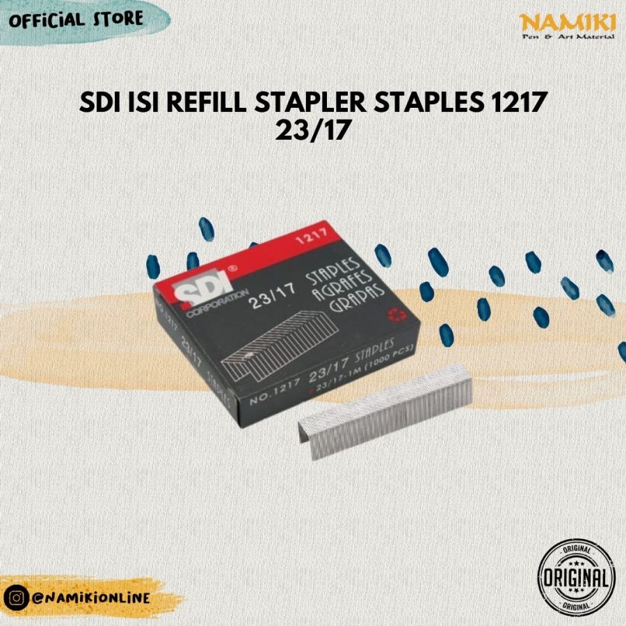 

SDI Isi Refill Stapler staples 1217 23/17