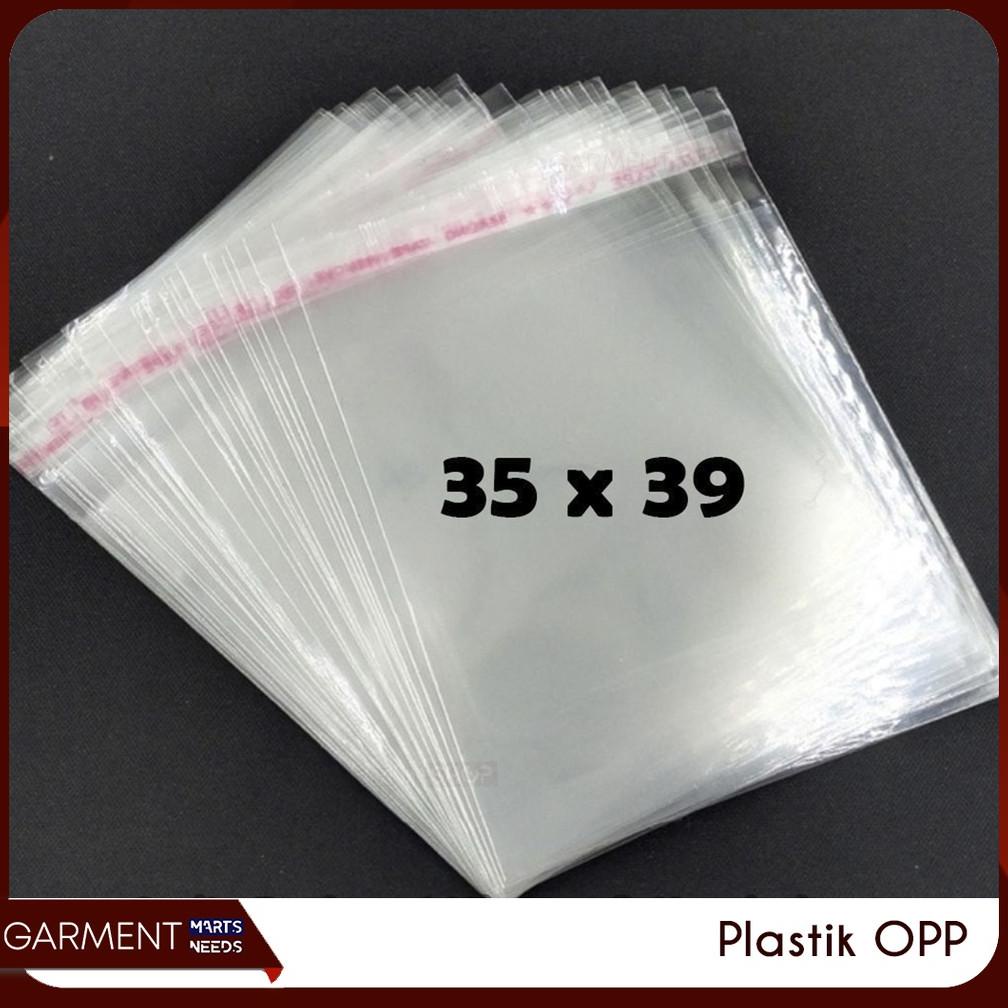 

DISKON!!! KANTONG PLASTIK OPP LEM 35 X 39 CM 100PCS