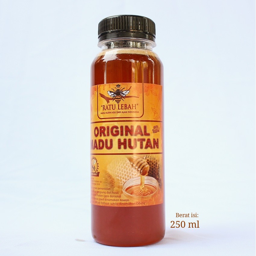 

ORIGINAL Madu Hutan Asli 250 ML Apis Dorsota Madu Murni Hutan Sialang Riau Sumatera Ratu Lebah
