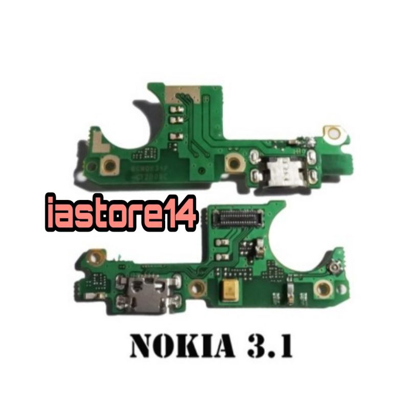 Nokia 3.1 PCB PAPAN BOARD CONNECTOR CAS KONEKTOR CHARGER CAS NOKIA 3.1 ORIGINAL