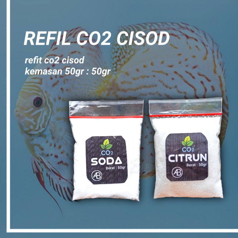 

REFIL CO2 CISOD AQUASCAPE CITRUN SODA 100 GR (50+50gr)