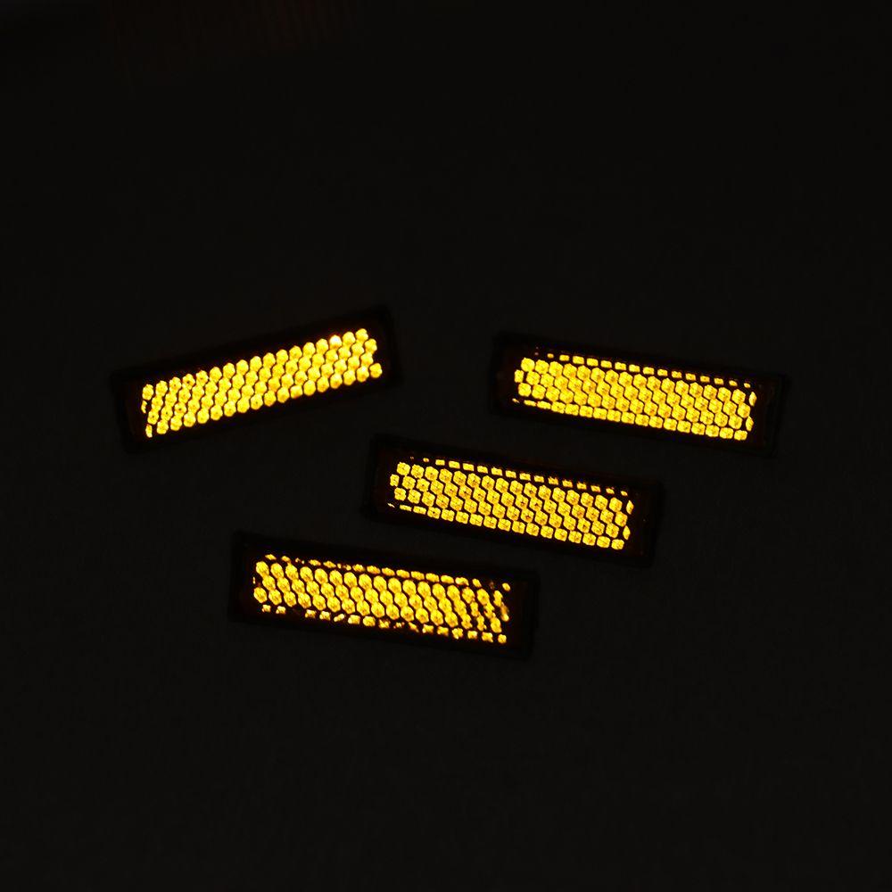 R-FLOWER 4pcs /set Reflektor Kaki Di Malam Hari Peralatan Bersepeda Naik Malam Pedal Sepeda