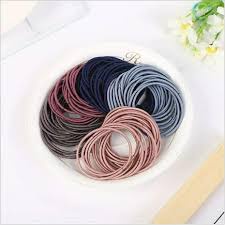 Ikat Rambut Korea Polos Anak Dewasa Aksesoris Pita Fashion Gelang Tangan Bahan Kain