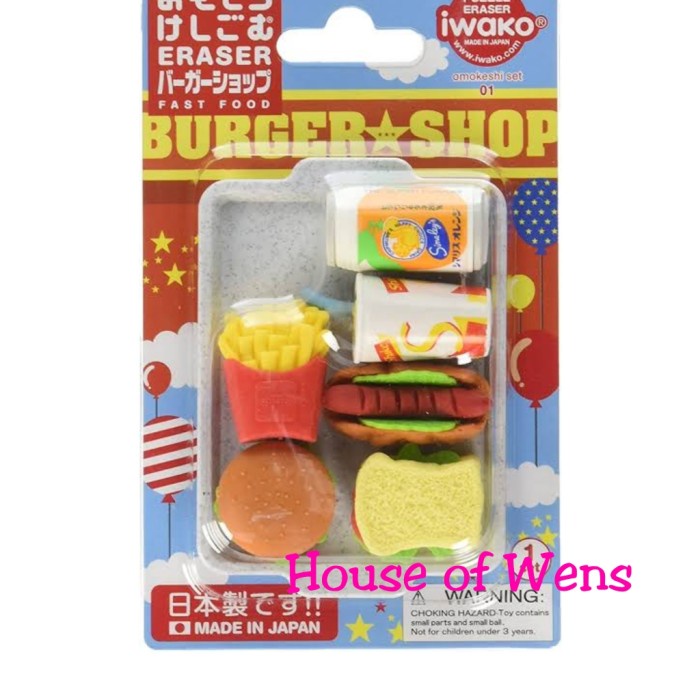 

Star Iwako Puzzle Eraser Set Omokeshi Set 01 Made In Japan - Penghapus Set Diskon