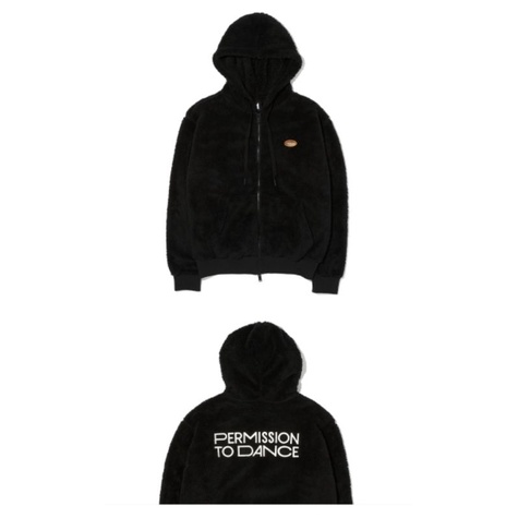 Hoodie zip-up BTS permission to dance [Free gift]