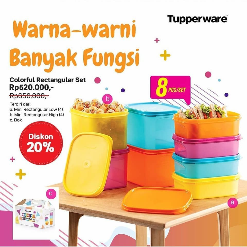 ColorfulRectangularSetTupperware
