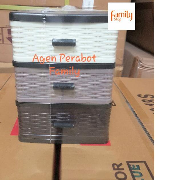 ☂ Laci Susun 3 Kecil Hawaii / Laci Mini / Mini Container / Laci Plastik ➬