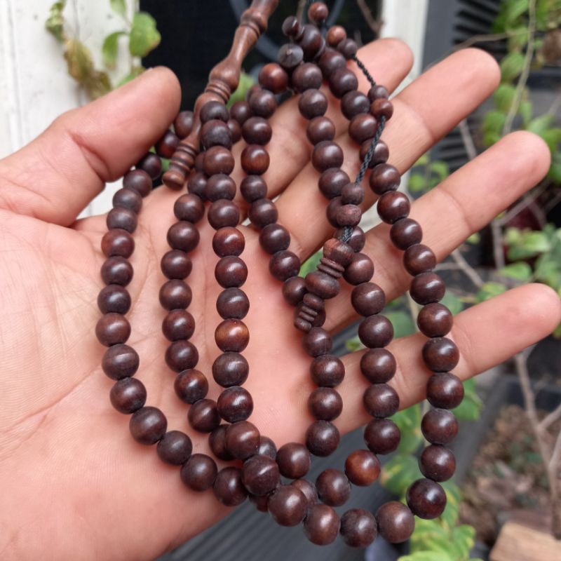 Tasbih stigi asli 8mm tasbih tasbih stigi laut tasbih kayu stigi asli tasbih stigi hitam