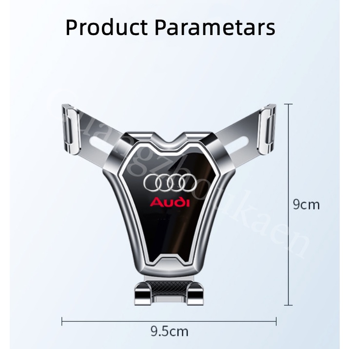 KAEN gravitasi mobil braket ponsel otomatis teleskopik navigasi ponsel braket mobil non-slip cocok untuk Audi A4 B6 B5 B8 A6 A3 TT MK2 MK1 Q7 Q5