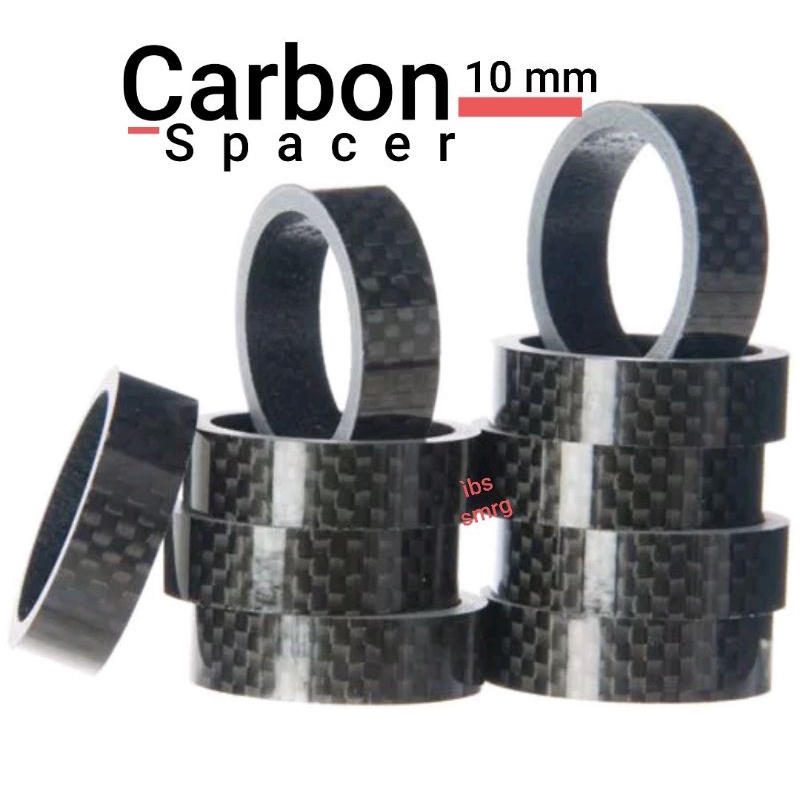 Ring Spacer Carbon Headset Stem Spicer Fork Sepeda 1cm 10mm 1 Cm 10 Mm Karbon bisa sepeda mtb roadbike road bike balap