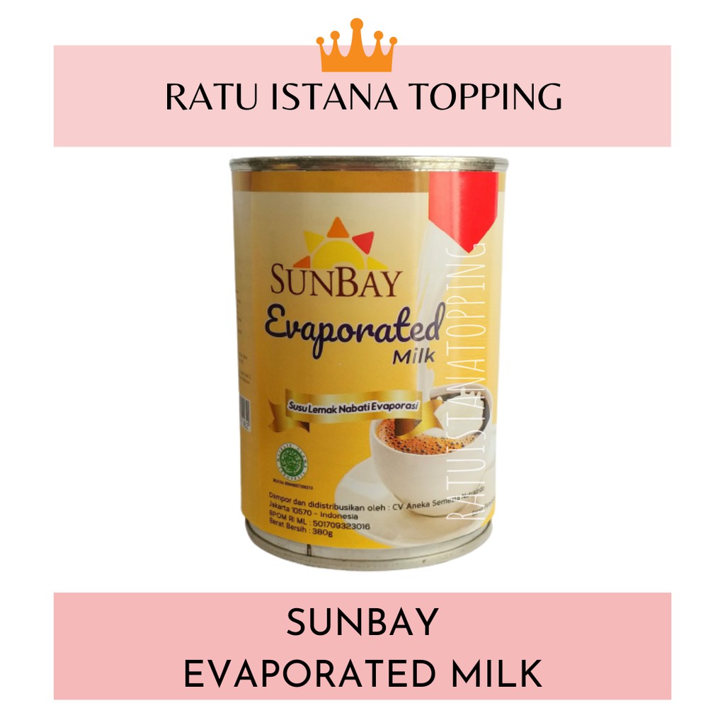 

SUNBAY EVAPORATED MILK 380 GR-SUSU EVAPORASI SUNBAY