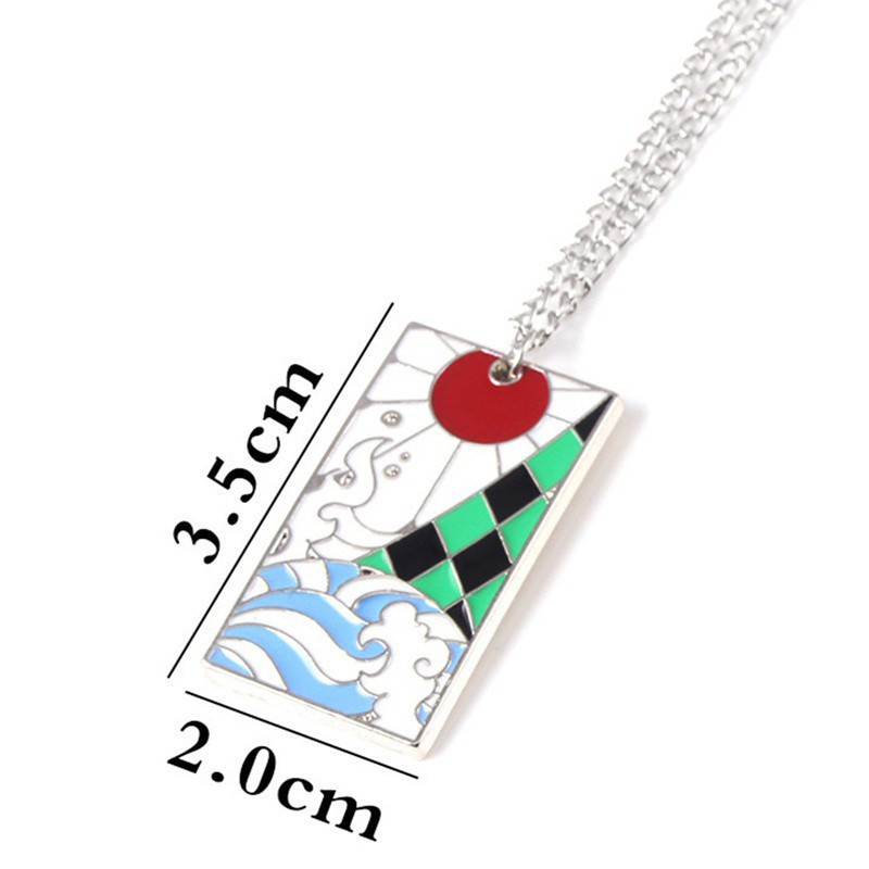 Fancyqube Anime Demon Slayer Necklace Kimetsu No Yaiba Cosplay Pendant Necklace Fashion Cartoon Chain Choker Accessories Gifts|Pendant Necklaces