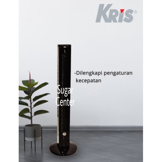 Krisbow Kipas Angin Lantai Hitam/Kipas Angin Lantai Dengan Remote/Kipas Angin Dengan LED Display