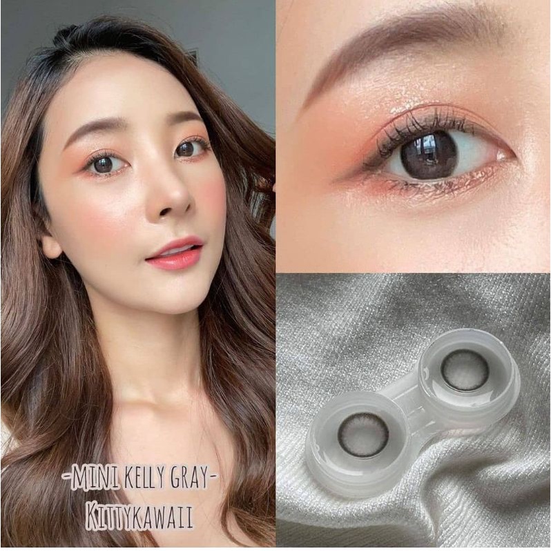 Softlens Kitty Mini kelly grey / KONTAK LENSA