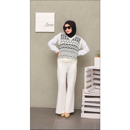 Rompi Rajut Monaco Vest Tribal / VEST MONACO KNIT / ROMPI RAJUT WANITA / ATASAN RAJUT