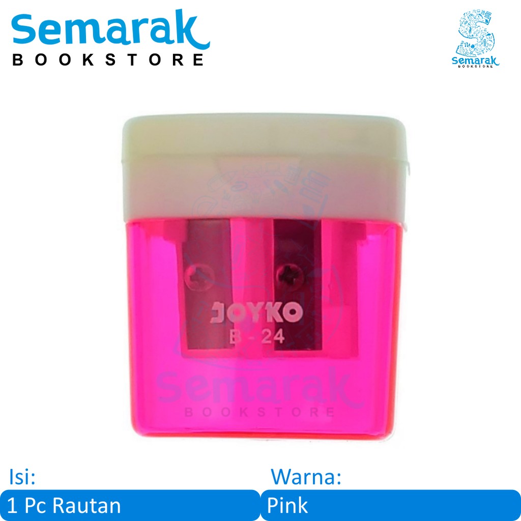 

Joyko B - 24 Serutan / Rautan Pensil - Pink