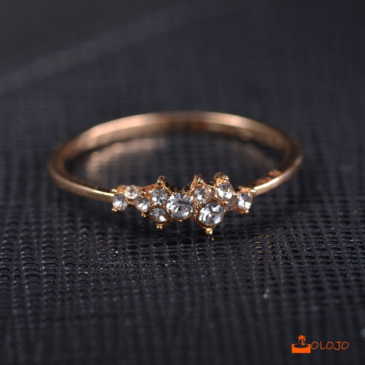 【COD】Cincin Model Terbuka Warna Emas 18K Gaya Korea untuk Wanita