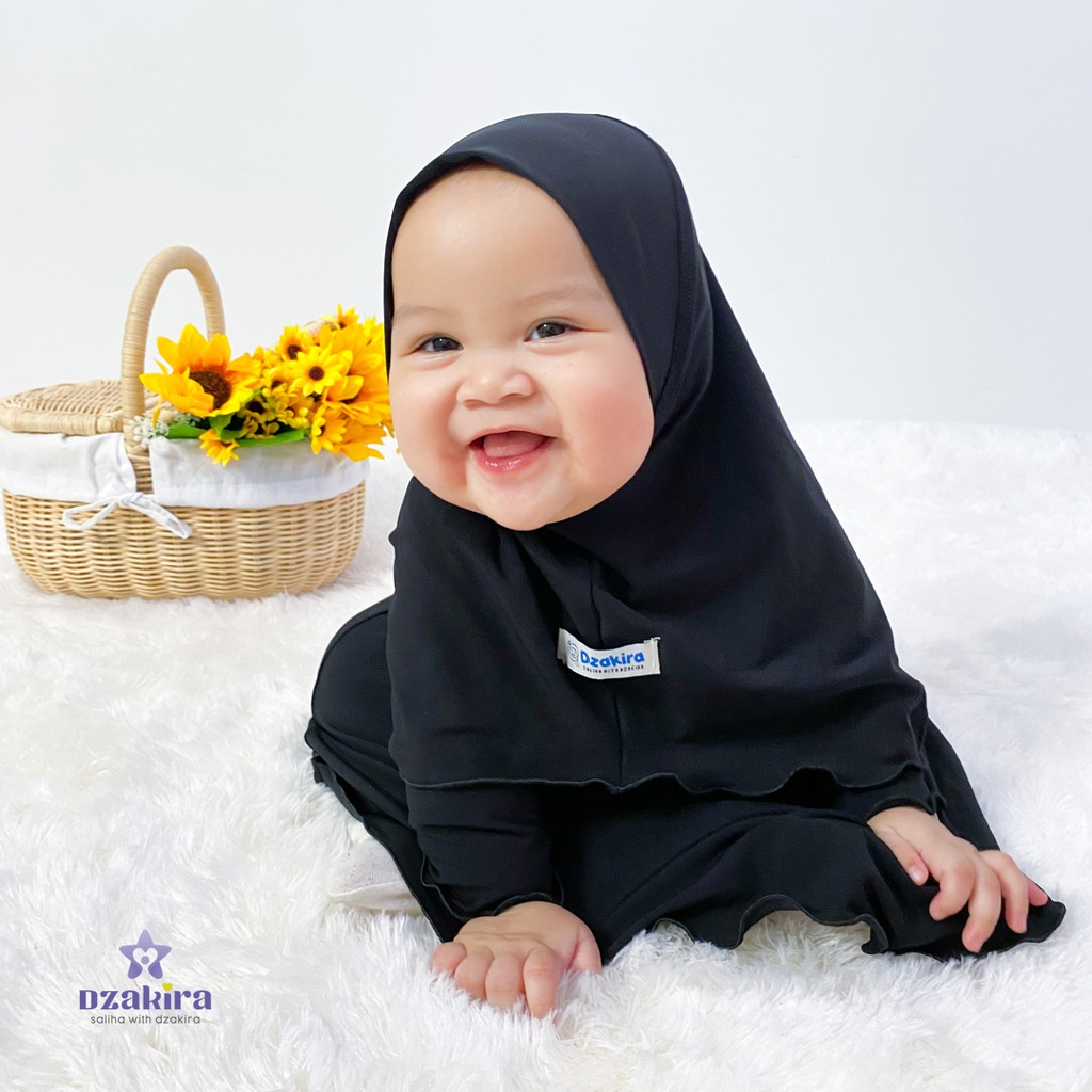 BAJU GAMIS BAYI KIA DAILY PEREMPUAN ORIGINAL by Dzakira JERSEY  PREMIUM HITAM