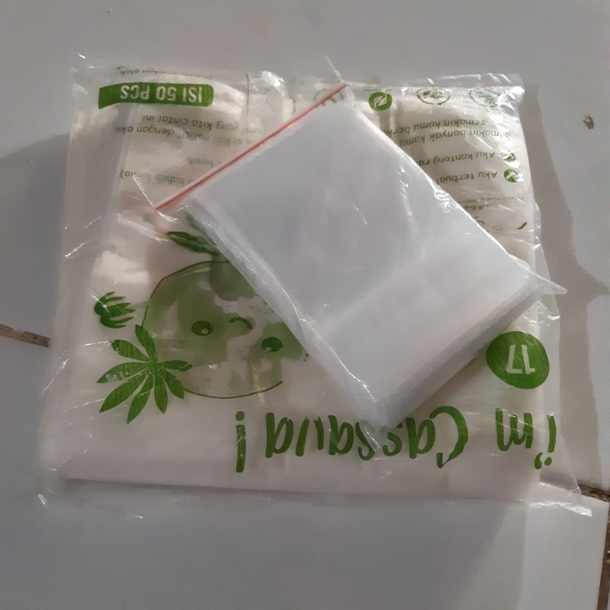 Plastik Singkong Ukuran 17 , 24 , 28 / Kantong Plastik Ramah Lingkungan Isi 50 Lembar